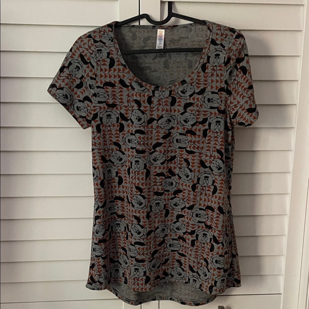 LuLaRoe Simply Comfortable Disney Minnie Mouse Short Sleeve Women's Top Shirt